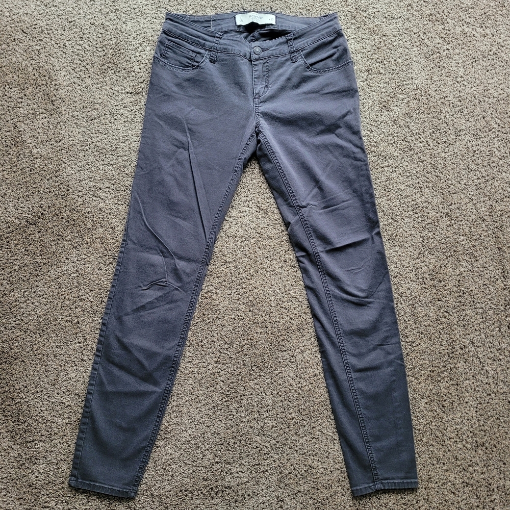 Abercrombie & Fitch Womens Jeans 4 27 Black Skinny Pants Cotton Business Casual